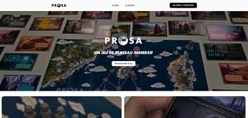 Page de présentation du jeu sur le site PROSA.